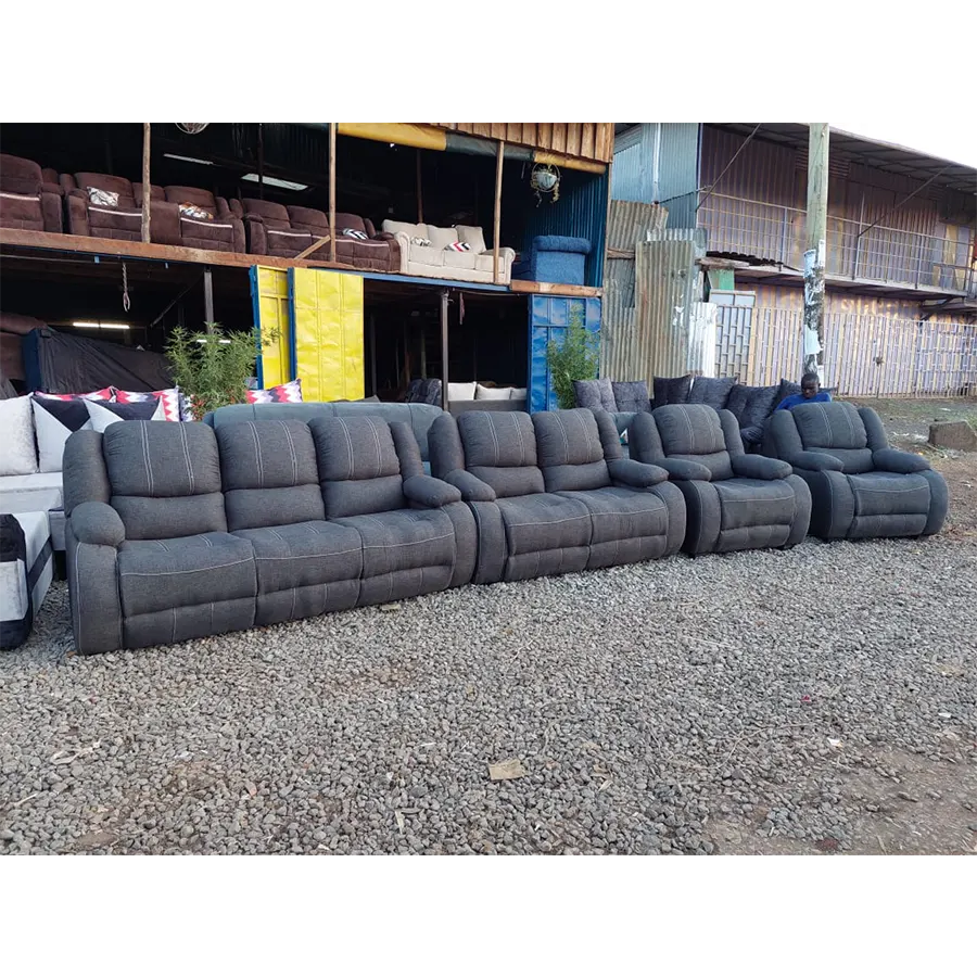 Dark Grey Recliner sofa 7 seater