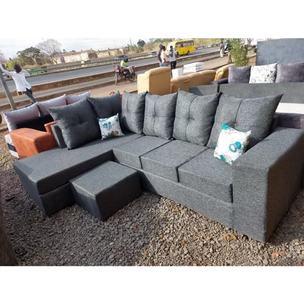 Light Grey L-shaped sofa