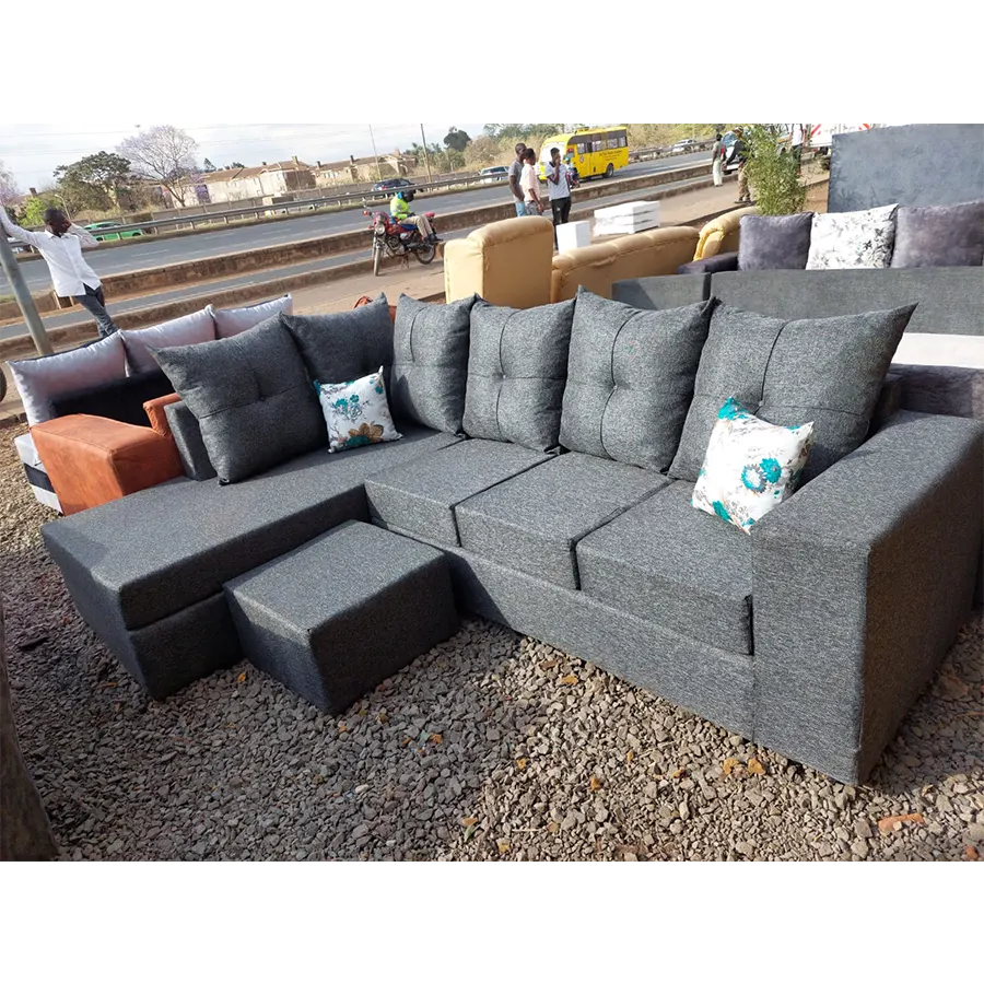 Light Grey L-shaped sofa