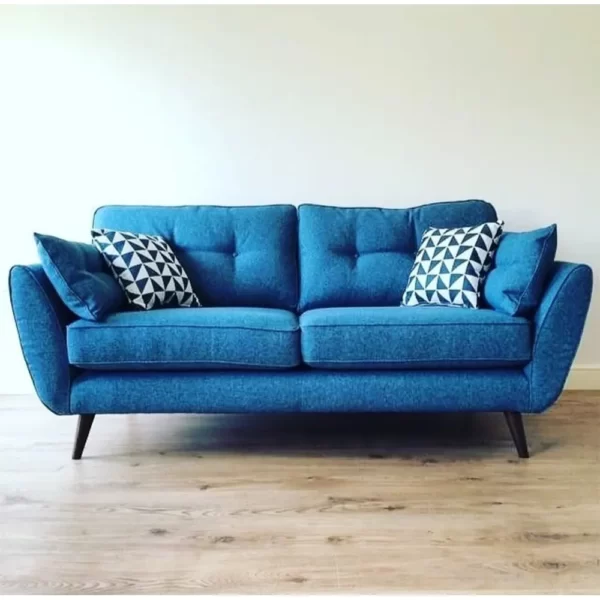 Blue 3 seater sofa