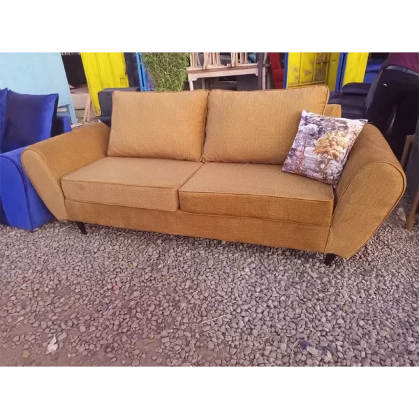 classic brown 3 seater sofa