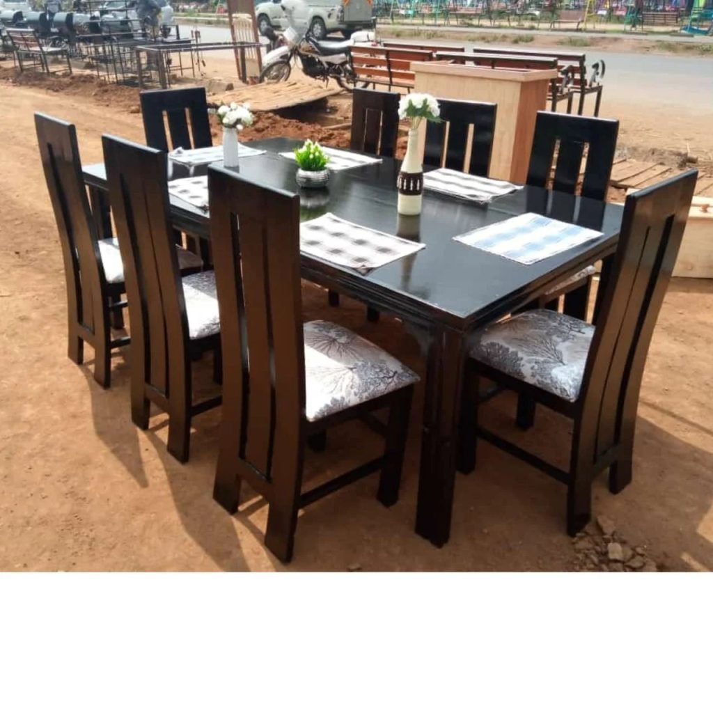 8 seater Black mahogany dining table - Liberty Furniture
