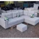 Miiami 6 seater grey L shaped sofa