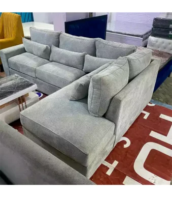 Alexandria grey 6 seater l shaped sofa