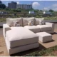 Brussels 6 seater grey l shaped sofa