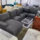 Duisburg dark grey U- shaped sofa