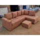 Linz brow 6 seater L shaped sofa