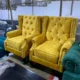 Ariana yellow wing chairs