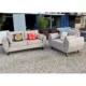 Adelaide 5 seater grey sofa