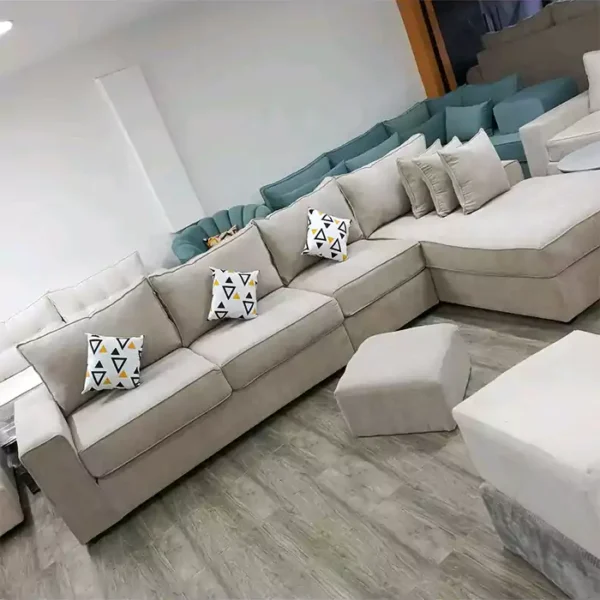 Dayton 7 seater classic l shaped sofa