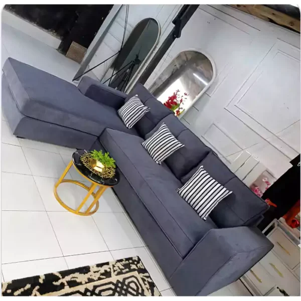 Missouri 6 seater grey l shaped sofa