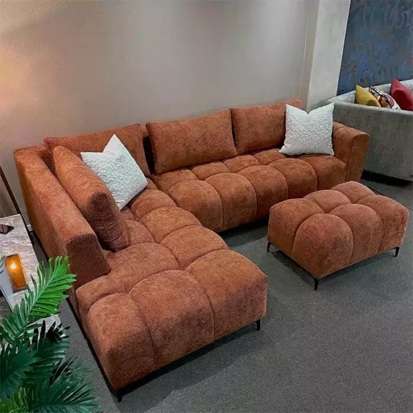 Derry 6 seater classic l shaped sofa