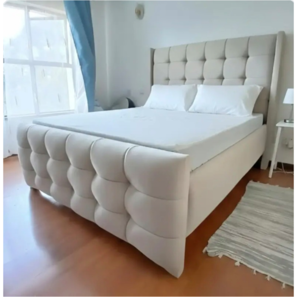 Tennessee 5 by 6 cream white chester bed