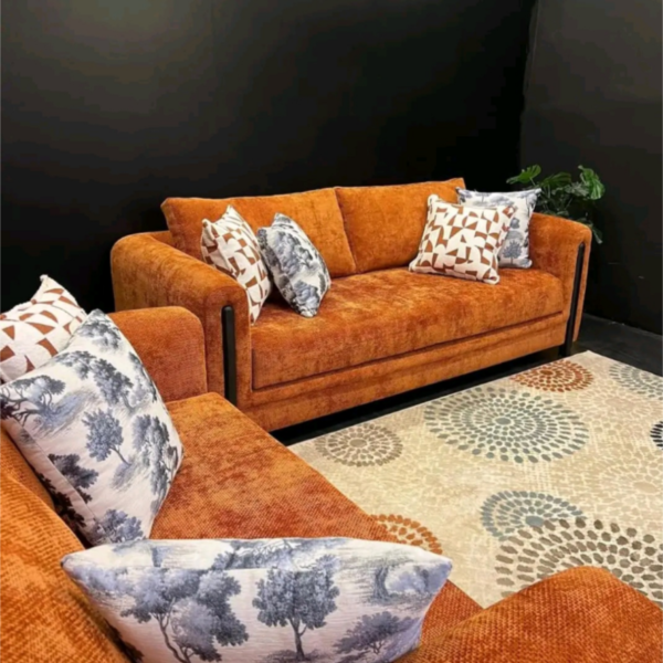 Monterey 5 seater classic orange sofa set