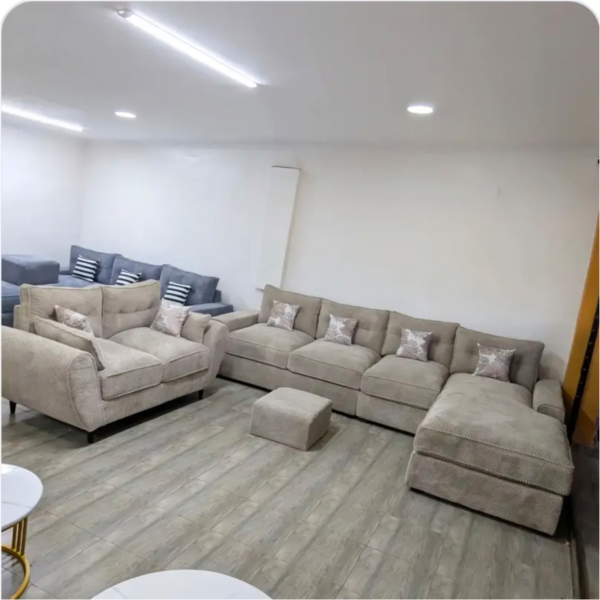 7 seater l shaped sofa + 2 seater