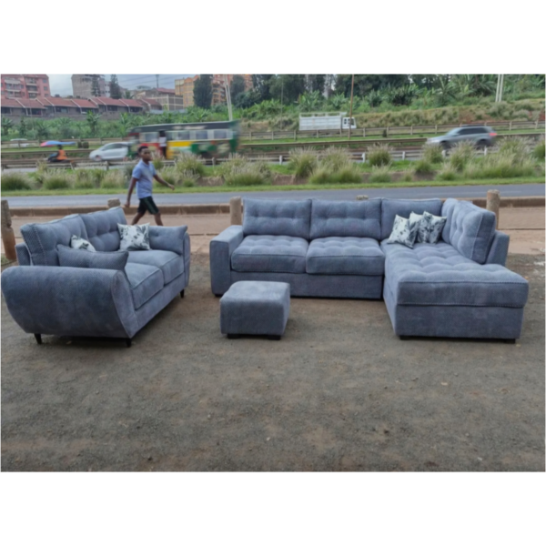 6 seater l shaped sofa + 3 seater