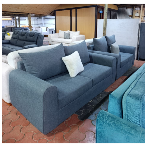 Sierra 5 seater blue sofa set